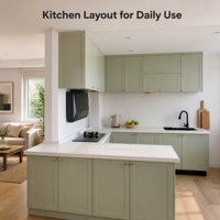 Meubles de cuisine modernes de luxe en bois massif, meubles de cuisine sur mesure en bois massif pour rangement domestique