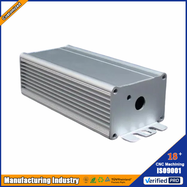 Custom CNC Machined Aluminum Heat Dissipation Enclosure - Protective & Cooling Housing Electronic Product Industry