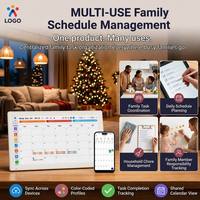 Écran Mural Tactile Intelligent 15,6 Pouces avec Calendrier, Android 15, WiFi, Bluetooth, Synchronisation Cloud, Écran IPS FHD – Idéal pour les Fêtes et Cadeau Familial en Gros