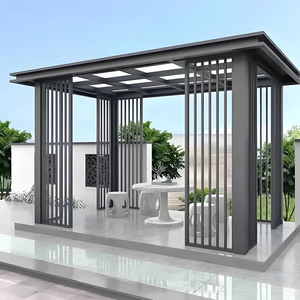 Gazebo in Alluminio Impermeabile per Esterni, Pergola Motorizzata, Tenda Padiglione per Giardino, Patio, Piscina, Terrazza, Cortile - Product Image 5