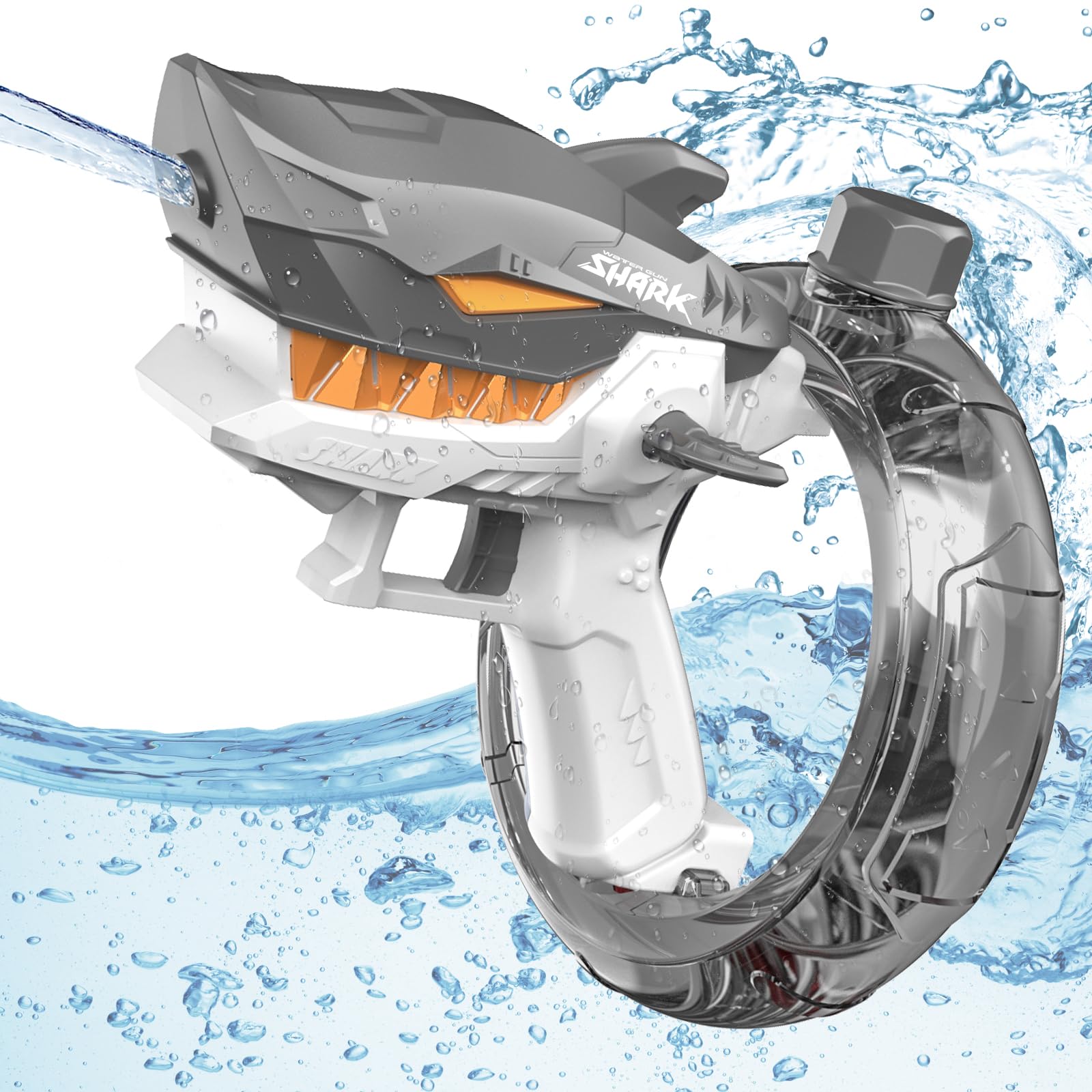 トイガン shark Electric Shark Water Gun Toy | USB Rechargeable | KidsBestie