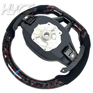 Volante Personalizado de Fibra de Carbono con LED y Cuero para BMW G05 G20 G30 X1 X3 X4 X5 X6 <span class=keywords><strong>F91</strong></span> F92 F49 F25 F15 F16 F85 M2 M3 M4 - Product Image 6