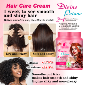 ROUSHUN Dona <span class=keywords><strong>Gala</strong></span> Mascarilla Capilar 2 en 1 con Aceites, Queratina Vegetal y Colágeno, Suavizante, Hidratante, Fijación Fuerte, Cruelty-Free, Para Todo Tipo de Cabello - Product Image 4