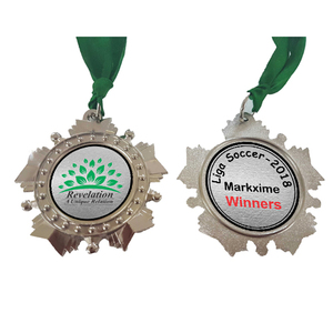 Medalla Deportiva Personalizada de Aleación de Aluminio, Hermosa Medalla de Recuerdo en Oro, Plata y Bronce con Impresión UV - Product Image 2