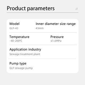Segel pompa kualitas tinggi GLF 43mm segel mekanis wajah ujung ganda untuk pompa limbah bawah air - Product Image 5