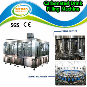 Ligne de production de boissons gazeuses automatique de qualité industrielle 15000 BPH, solution d'embouteillage à haut rendement en SUS304 pour canettes et bouteilles en plastique - Product Image 1