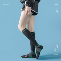 Chaussettes de compression hautes pour hommes et femmes, respirantes, en maille, pour le soutien des mollets, idéales pour la course, le yoga, le cyclisme, les voyages et les sports