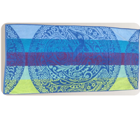 Serviettes de plage en velours jacquard de qualité supérieure, douces et absorbantes, fabriquées avec du fil recyclé, grandes serviettes pour les stations balnéaires, les piscines extérieures et les voyages