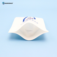 Sachet d'emballage pour aligneurs orthodontiques avec logo personnalisé, faible MOQ, refermable, blanc mat, pochette Ziplock pour appareils dentaires