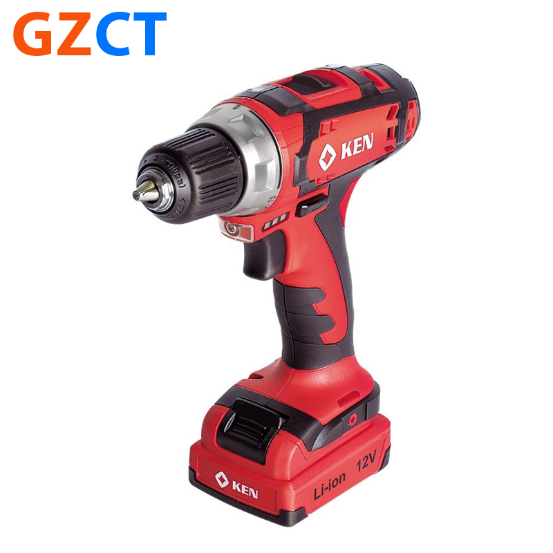 KEN Máy Khoan Điện Gia Dụng 12V BL6212HB Máy Khoan Không Dây Pin Li-ion 2.5Ah Máy Khoan Cầm Tay Điện