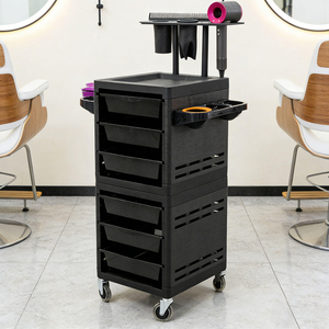 Professional Salon Equipment 6 Drawers Salon Rolling Cart With Hair Extension Rack for Hair Salon Barber Shop - Product Image 2