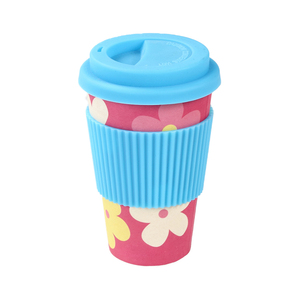 Wholesale Cheap Price Custom Logo Color Eco Bamboo Fiber <strong>Cool</strong> Modern Travel Coffee <strong>Mug</strong> with Lid - Product Image 2