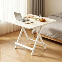 Table à manger moderne extensible et pliable en bois avec pieds en métal durables - Design carré portable pour petits appartements