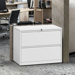 Armoire <span class=keywords><strong>de</strong></span> classement horizontale en acier à 2 tiroirs, armoire <span class=keywords><strong>de</strong></span> rangement en métal pour <span class=keywords><strong>bureau</strong></span>, avec serrure, pour dossiers suspendus A4 - Product Image 5