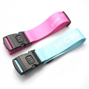 Professional Customized Travel Luggage Strap Personalized Polyester Nylon Bag <b>Belt</b> Suitcase With Lock Digital Scale <b>Buckle</b> Type - Product Image 2
