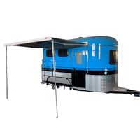 Remorque à chevaux à double essieu avec attelage de pare-chocs pour un transport stable sur de longues distances, remorque pour 2 chevaux