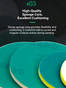 Dischi Abrasivi in Schiuma PET Fortunebrasive 3 4 5 Pollici con Velcro <span class=keywords><strong>per</strong></span> Levigatura a Secco e Umido 80-3000 Grit <span class=keywords><strong>per</strong></span> Lucidatura Vernice Auto - Product Image 6