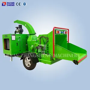 BUTCHER Factory price customized wood chipper with track wood chipper wc-8 shaft with grinder