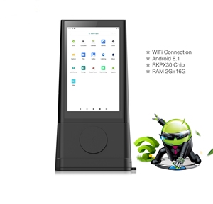 Coffee Shop Restaurant Bar Battery Powered L Shape Design 8 Inch LCD Touch Screen <strong>Tablet</strong> Food Menu ADS Tabletop Digital Displays - Product Image 2