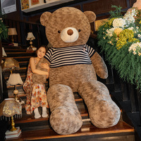 Ours en peluche géant super doux, jouet géant à câliner, animal en peluche anti-stress, prix de jeu de carnaval, marché nocturne, vente en gros