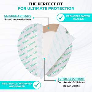 Benda sacrale in Silicone adesivo schiuma medicazione per ferite letto <span class=keywords><strong>trattamento</strong></span> dolente bendaggio per Sacrum - Product Image 4