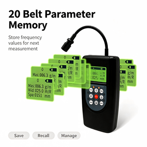 เครื่องวัดความตึงของสายพาน เครื่องวัดแรงดึง BTT-2880 รับประกัน 1 ปี ความแม่นยำ 5% ความแม่นยำสูงสำหรับการทดสอบการสั่นสะเทือน ความตึงของสายพาน - Product Image 6