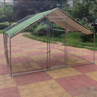 Gallinero Moderno Galvanizado de 6*3*2 Metros con Cubierta Impermeable para Jardín