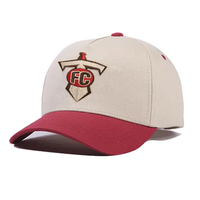Casquette de baseball personnalisée 2 tons de haute qualité Gorras à bord incurvé et couronne centrale pour hommes Casquette Dandy 5 panneaux à cadre