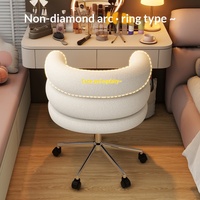 Fauteuil de salon moderne style crème BOBO, en laine d'agneau, avec pieds en métal, idéal pour une utilisation prolongée, inspiré des célébrités d'Internet