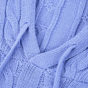 RL Ruff 秋冬女式长袖针织羊毛/棉防起球马克连帽扭纹毛衣韩版 - Product Image 4