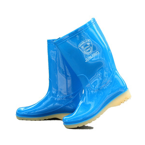 Botas de Lluvia de Media Pantorrilla para Mujer Junjing, Impermeables, Resistentes al Desgaste, Antideslizantes, Zapatos de Trabajo - Product Image 4