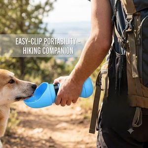 Portable Foldable Pet Water <b>Bottle</b> Silicone Travel <b>Drinking</b> Bowl for <b>Dogs</b> and Cats Outdoor Walking - Product Image 2