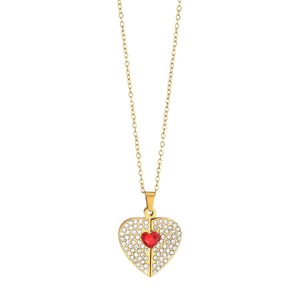 <span class=keywords><strong>Collier</strong></span> en tungstène en forme de cœur avec diamant, motif ouverture/fermeture, <span class=keywords><strong>pour</strong></span> la fête <span class=keywords><strong>des</strong></span> Mères, avec pendentif personnalisable, <span class=keywords><strong>pour</strong></span> l'Europe et les États-Unis - Product Image 5