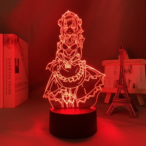 3d ไฟ Led <span class=keywords><strong>Genshin</strong></span> ผลกระทบ <span class=keywords><strong>Noelle</strong></span> อะคริลิค Led โคมไฟเกม - Product Image 4