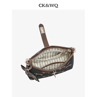 Sac à bandoulière Hobo en PU à motif géométrique avec fermeture éclair pour femme – Collection 2026