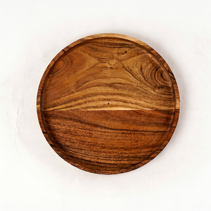 Modern Acacia Wooden Engraved Eco-Friendly Stocked Disposable Serving Dish Customized Design for Party Home <b>Restaurant</b> <b>Decor</b> - Product Image 1