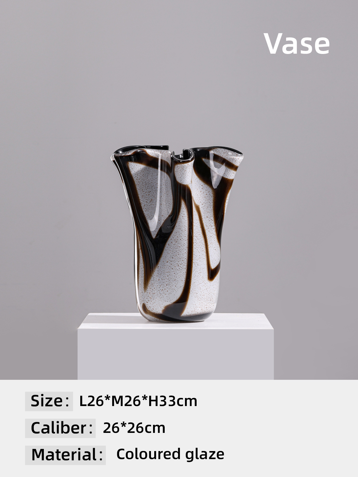 Dark Gray Vase