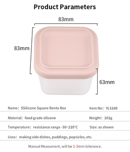 Portable Kids Travel Snack Serving <b>Box</b> Silicone Baby Food Storage Container Mini Bento <b>Lunch</b> <b>Box</b> Microwavable Food Grade - Product Image 2