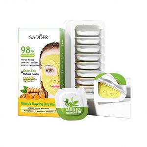Mascarilla Facial Hidratante <span class=keywords><strong>de</strong></span> Barro Herbal SADOER con Cúrcuma y Rosa para Todo Tipo <span class=keywords><strong>de</strong></span> Piel - Product Image 3