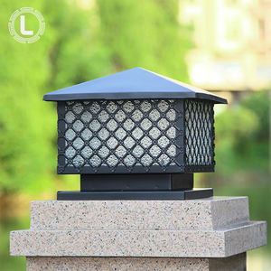 Lampe <span class=keywords><strong>de</strong></span> colonne <span class=keywords><strong>de</strong></span> portail <span class=keywords><strong>de</strong></span> jardin en métal à LED moderne imperméable, design électrique, extérieur - Product Image 3
