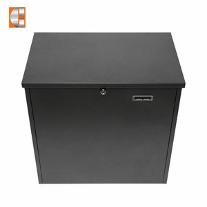 Low price outdoor parcel drop box floor standing drop box steel Key locking parcel drop box