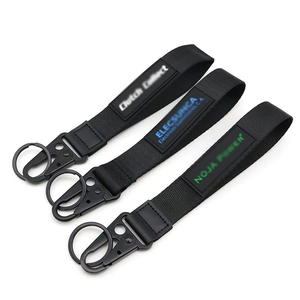 Custom Nylon Polyester Lanyard Motorcycle Jacquard Key Chain Keyring <strong>Cell</strong> Phone Strap with <strong>Unique</strong> Logo for Keys ID Cards Badges - Product Image 5