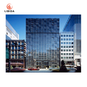 Revêtement de mur-rideau en bâton unitaire à cadre en aluminium à haute <span class=keywords><strong>étanchéité</strong></span>, conception moderne étanche à l'air pour <span class=keywords><strong>façade</strong></span> en verre de bâtiment côtier - Product Image 6