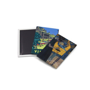 Promotion créative Souvenirs touristiques <span class=keywords><strong>ville</strong></span> fer blanc avec aimant de réfrigérateur Souvenir en métal de conception personnalisée - Product Image 2