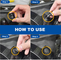 Kit de 500 attaches universelles pour voiture, organiseur de clips de fixation pour garnitures de carrosserie, panneaux de pare-chocs et pare-boue