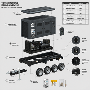 เครื่องกำเนิดไฟฟ้าสำหรับงานหนัก 300kva 350kva 400kva 500kva  เครื่องกำเนิดไฟฟ้าอุตสาหกรรมอัตโนมัติ 350kva ดีเซล พร้อมจำหน่าย ใช้เครื่องยนต์คัมมินส์ - Product Image 5