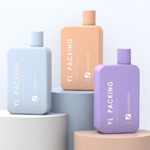 HDPE New 450ml Purple Blue Orange <strong>Milk</strong> Tea Shampoo <strong>Bottles</strong> for Skin Care Serum Lotion Nail Polish Oil - Product Image 4