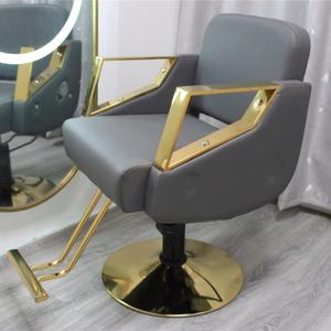 Chaise de barbier de salon rouge bon marché en cuir unique personnalisée noire 2024 - Product Image 3