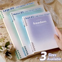 Ultra-Dickes Loseblatt-Buch mit Horizontalen Linien und Raster Blanko-Innenseiten Notizbuch Bestseller Hardcover Ledereinband Geschenk Studenten-Notizblock
