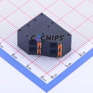 KFM736H-5.0-2*2P Spring Terminal Block Through hole Component (THT),P=5mm Connector 2x2P 5mm Black 4P - Product Image 2